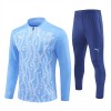 Manchester City Trainings Sweatshirt Kwart-Zip 2024-25 Blauwe Manchester City Trainings Sweatshirt Kwart-Zip 2024-25 Blauwe